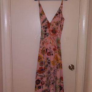 Topshop Floral Wrap Dress